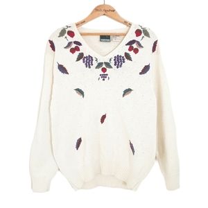 Vtg Northern Reflections Botanical Sweater